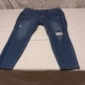 H & M Jeans & Denim Womens 14 Raw Hem Curvy Fit Super Skinny High Waist Ankle